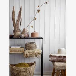 Bloomingville - Saifaldin Vase Brun Stentj : 18 H: 19 cm. 