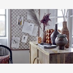 Bloomingville - Saifaldin Vase Brun Stentj : 18 H: 19 cm. 