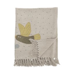 BloomingvilleMINI - Alois plaid af genanvendt bomuld 100x80cm. 