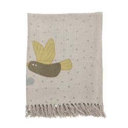 BloomingvilleMINI - Alois plaid af genanvendt bomuld 100x80cm. 