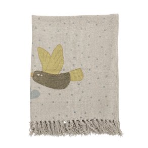 BloomingvilleMINI - Alois plaid af genanvendt bomuld 100x80cm. 