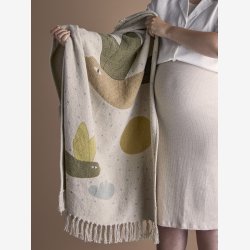 BloomingvilleMINI - Alois plaid af genanvendt bomuld 100x80cm. 