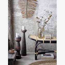 Bloomingville - Theron Piedestal, Brun, Mango : 12,5 H: 48 cm. 