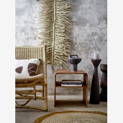 Bloomingville - Theron Piedestal, Brun, Mango : 12,5 H: 48 cm. 