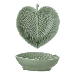 Bloomingville  - Savanna Skl blad, Grn, Stentj L: 15 H: 4,5 B: 14,5 cm. 