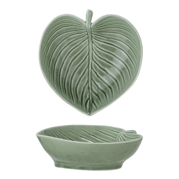 Bloomingville  - Savanna Skl blad, Grn, Stentj L: 15 H: 4,5 B: 14,5 cm. 