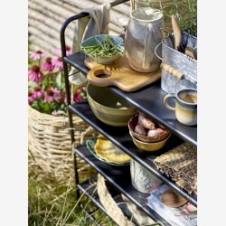 Bloomingville  - Savanna Skl blad, Grn, Stentj L: 15 H: 4,5 B: 14,5 cm. 