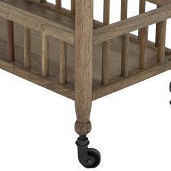 Bloomingville - Sali konsolbord p hjul Mango tr L:102 H:82 B:38cm.