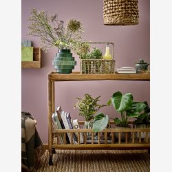 Bloomingville - Sali konsolbord p hjul Mango tr L:102 H:82 B:38cm.