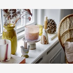 Bloomingville -  Reem Lysestage, Brun, Stentj L: 7 H: 8 B: 4 cm. 