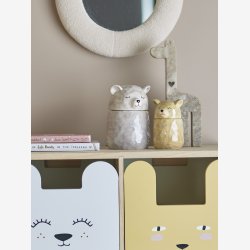 Bloomingville - Puk Krukke m/lg, Gr, Stentj : 10 H: 15 cm. 