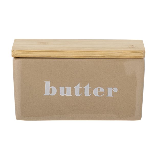 Bloomingville - Hanyu Smrboks m/tekst " BUTTER" Brun, Stentj L: 12,5 H: 7 B: 9 cm. 