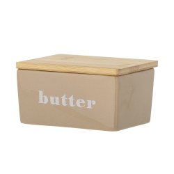 Bloomingville - Hanyu Smrboks m/tekst " BUTTER" Brun, Stentj L: 12,5 H: 7 B: 9 cm. 