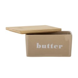 Bloomingville - Hanyu Smrboks m/tekst " BUTTER" Brun, Stentj L: 12,5 H: 7 B: 9 cm. 