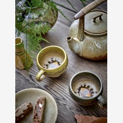 Bloomingville - Ikigai tekande brun stentj 1,55 L