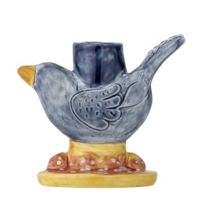 Bloomingville - Ainsa Lysestage Fugl Bl Stentj L: 11 H: 11 B: 12 cm. 