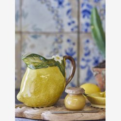 Bloomingville -  Limone Kande Citron, Gul, Stentj L: 19,5 H: 16 B: 12 cm. 
