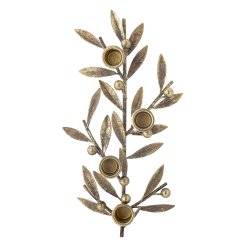 Bloomingville - Lysestage/Adventskrans Mirabel Guld Metal L: 31 H: 7,5 B: 16,5 cm. 