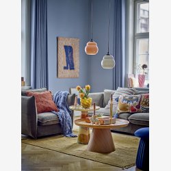 Bloomingville - Rory Lysestage Tiger, Hvid, Stentj 