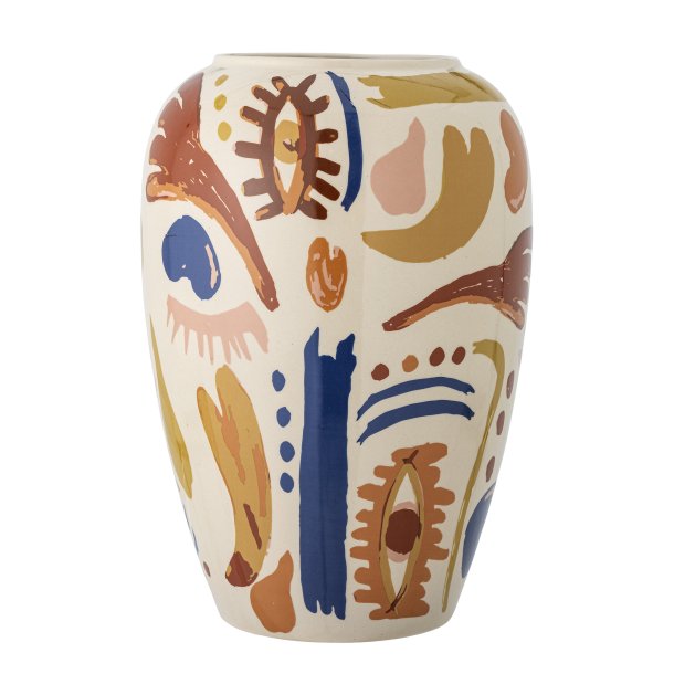 Bloomingville - Horus Vase, Orange, Stentj : 22 H: 32 cm. 