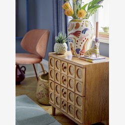 Bloomingville - Horus Vase, Orange, Stentj : 22 H: 32 cm. 