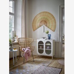 Bloomingville - Hezha Vase m/fugle Bl Stentj : 16,5 H: 23,5 cm. 