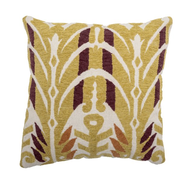 Bloomingville - Newbury Pude, Gul, Bomuld 45 x 45 cm. 