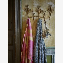 Bloomingville - Plaid m/m�nster Ugento Gr�n, Genanvendt Bomuld 130x160 cm. 