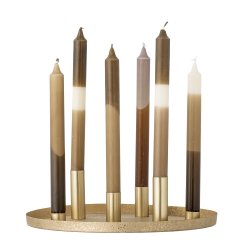 Bloomingville - Lysestage/Adventskrans Maxime Guld Metal : 30 cm. 