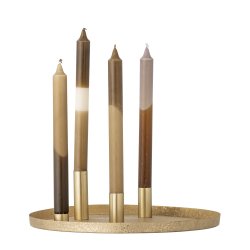 Bloomingville - Lysestage/Adventskrans Maxime Guld Metal : 30 cm. 