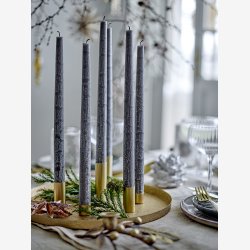 Bloomingville - Lysestage/Adventskrans Maxime Guld Metal : 30 cm. 