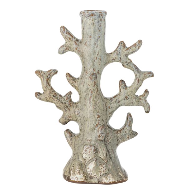 Bloomingville - Lysestage Koral Bridget Gr Stentj L: 16 H: 23 B: 8 cm. 