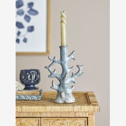 Bloomingville - Lysestage Koral Bridget Gr Stentj L: 16 H: 23 B: 8 cm. 