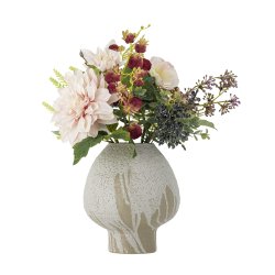 Blomsterbuket m/naturtro Blomster Rosa : 23 H:: 45 cm. 