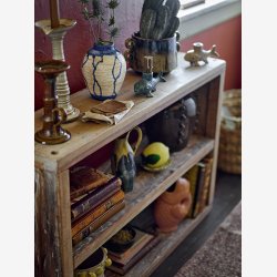 Bloomingville - Lysestage Burne Stentj L: 13 H: 7 B: 5,5 cm. - Vlg Farve