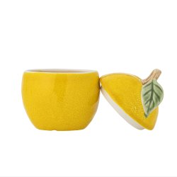 Bloomingville - Limone Citron Krukke Gul Stentj : 9 H: 12 cm. 