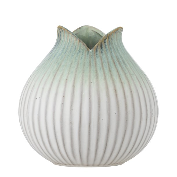 Bloomingville - Vase Skylar Grn Stentj : 19,5 H: 19,5 cm. 