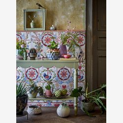 Bloomingville - Vase Skylar Grn Stentj : 19,5 H: 19,5 cm. 