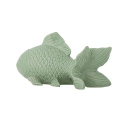 Bloomingville - Sukey Figur Fisk Grn Stentj L: 27 H: 14 B: 11 cm. 