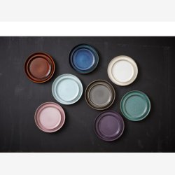 BITZ - Tallerken Gastro Sort/Mrkebl 27xH2,5cm Stentj.