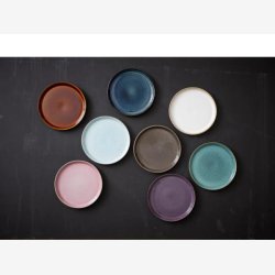 BITZ - Tallerken Gastro Sort/Mrkebl 27xH2,5cm Stentj.