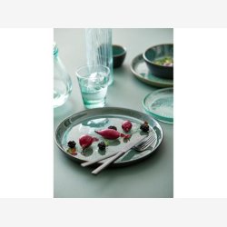 BITZ - Tallerken Gastro Sort/Grn 27xH2,5cm Stentj.