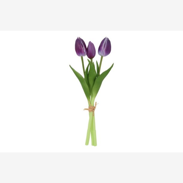 Tulipan Bundt 3 stk. Lilla H:29cm.