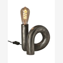 PR HOME - Swirl lampefod, slv, 18 cm