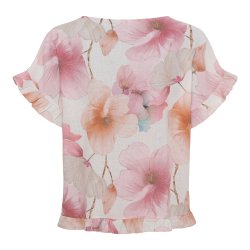 Marta Du Chateau - MdcMathea Bluse Pink/Blomsterprint Flere strs.