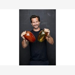 BITZ - Vase Amber 13xH20cm Stentj.