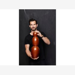 BITZ - Vase Amber 13xH20cm Stentj.