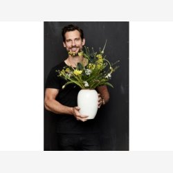 BITZ - Vase Creme 15,5xH25cm Stentj.