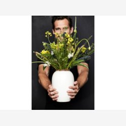 BITZ - Vase Creme 15,5xH25cm Stentj.