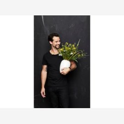 BITZ - Vase Creme 15,5xH25cm Stentj.